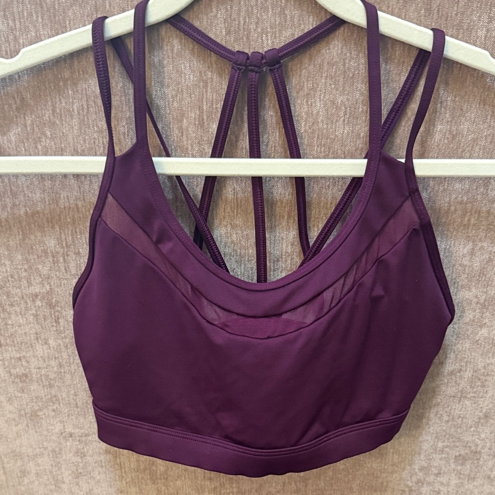 Victoria’s Secret Sport Plum Strappy Bralette - Size Small Excellent Condition!